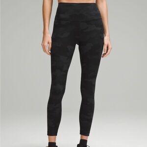 Lululemon Wunder Train High-Rise Legging 25” | Heritage Camo Deep Coal
